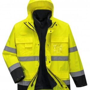 Hi-Vis Lite 3 az 1-ben jólláthatósági kabát sárga/tengerészkék M (M