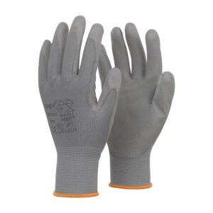 TOP SMOKY+ PU mártott nylon védőkesztyű L (S-2XL)