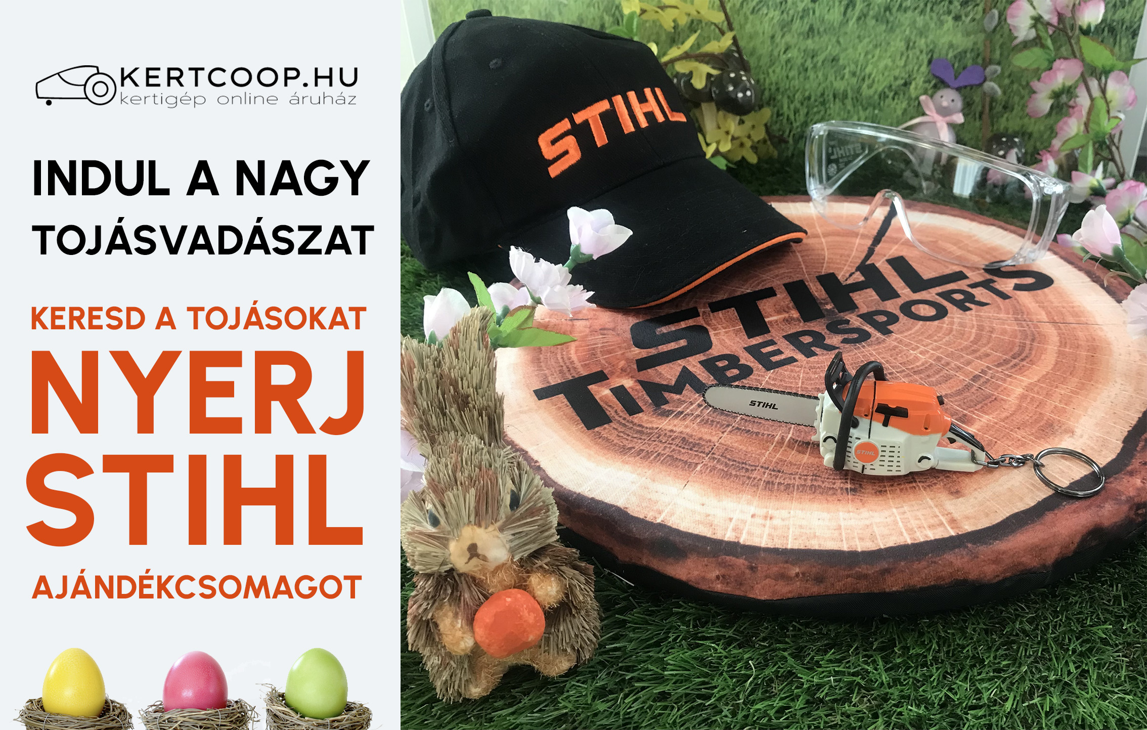 Keresd a tojásokat Stihl nyereményekért